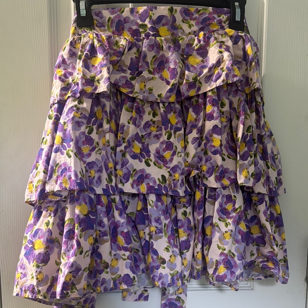 Time and Tru Purple Bubble Mini Skirt